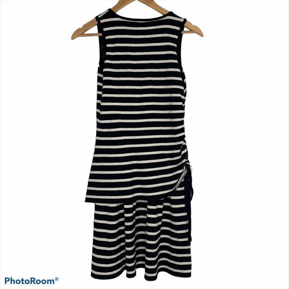 10 Crosby Derek Lam Black & White Striped Dress - Picture 2 of 8